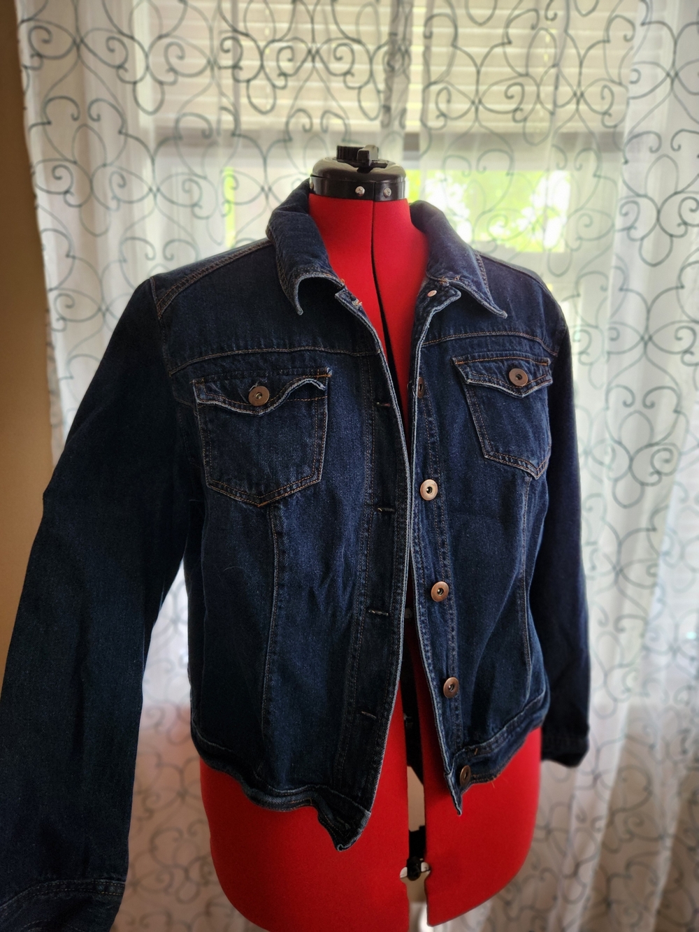 Mossimo Supply Co. Dark Blue Denim Jean Jacket